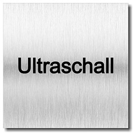 Door Sign Ultrasonic UV Print 12 x 12 cm 3 mm Aluminium Composite Made in Germany Item No. 2053