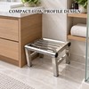 Stainless Steel Low Step Stool, 9.45 x 7.05 x 5.91