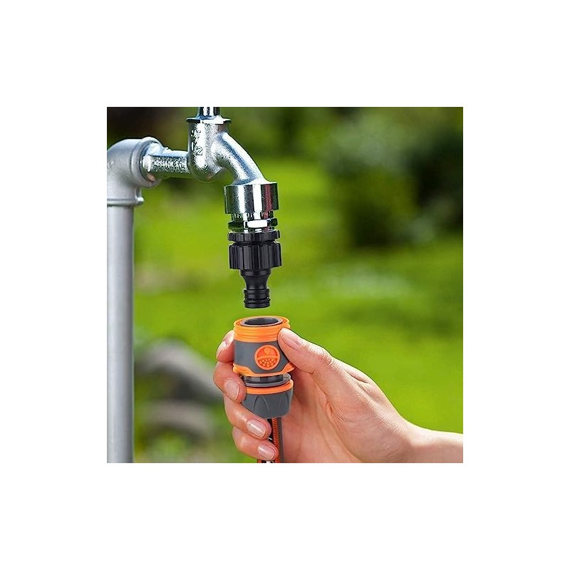 4 Pack 13 mm (1/2 inch) Garden Hose Quick Connector