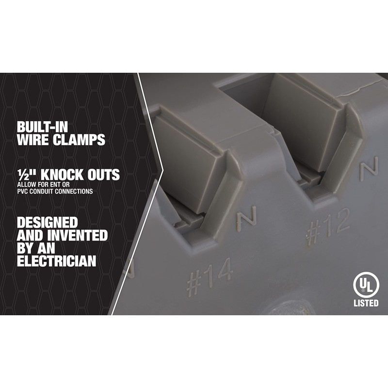 Southwire MSB1G One Gang Device Box with Depth Adjustable, Heavy