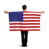 Custom Flag with Sleeves Wearable Fan Flags, Polyester Sports Event