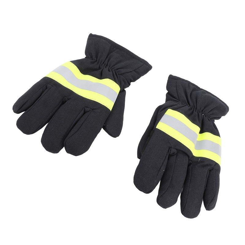 Firefighter Gloves Flame Resistant Soft Comfortable 27cm Length Safety Working