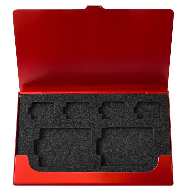 Nakabayashi Z2941 Digio2 Memory Card Case, Aluminum, Holds 2 SD