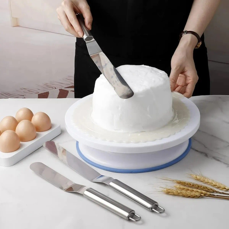 Espatula Alisadora Pasteles Reposteria De Acero Inoxidable
