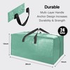 VELVETSURE 12 Pack Heavy Duty Large Moving Bags W/Backpack Straps