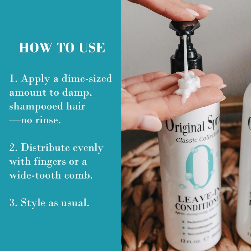 Original Sprout Leave-In Conditioner, Lightweight Moisturizing Conditioner for Dry &