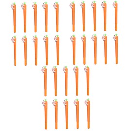 30 Pcs Gel Pens Carrot Gel Ink Pen Easter Ballpoint Pens Easter Writing Pens Sister for Birthday School+supplies Filler Come Pen Creative Gel Pen Cute Stationery Student