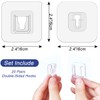 YSKmanhuo Double Sided Adhesive Wall Hooks 20 Pairs Self Adhesive