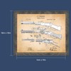 Winchester Wall Art, Framed Patent Print of Winchester Rifle, Man