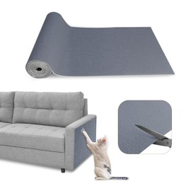 Eunice Cat Scratching Mat, Self-Adhesive Cat Scratch Carpet, Trimmable Replacement Carpet Pad for Tree Wall Cat Scratching Post DIY Couch Protector (Light Gray, 47.2"x15.8")