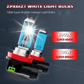 ZPXGIZT Light Bulbs Fit For Ford Transit 2015-2019 Connect, High Performance Halogen Headlight Bulb And License Plate Lights Combo, H11 H11 H11 High Low Beam Fog Lights, 6000K White Light, Pack of 8