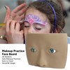 Makeup Practice Face Board 3D Realistic Eye Painting Practice Plastic