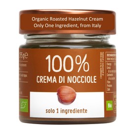 WellEatable Organic Roasted Hazelnut Cream, Only One Ingredient – 100% Italian Hazelnuts, No Sugar Added, No Palm Oil, Vegan, Paleo, Keto Friendly, Non-GMO, 6.2 Ounce (Pack of 1)