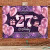 PAKBOOM Happy 27th Birthday Banner Backdrop - 27 Birthday Party