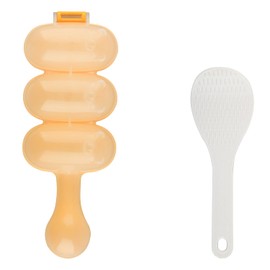 Bojueshaw Cute Rice Ball Mold,Onigiri Mold with Rice Scoop,DIY Sticky Rice Molds,Three Consecutive Rice Baller Shaker,Rice Roll Shaker Ball Maker for Kids