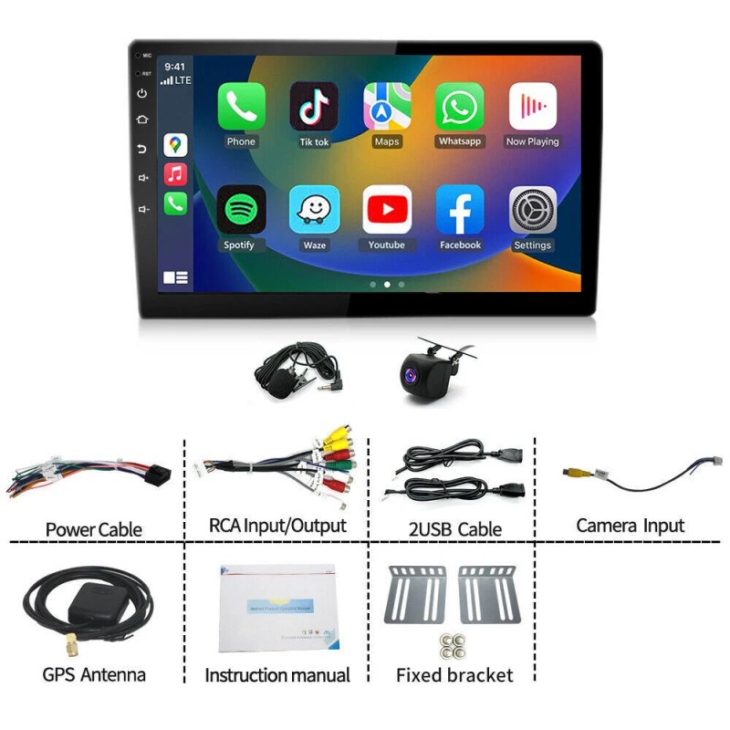 For Mazda CX-9 2007-2015 Carplay Android 13 Stereo Radio 64GB