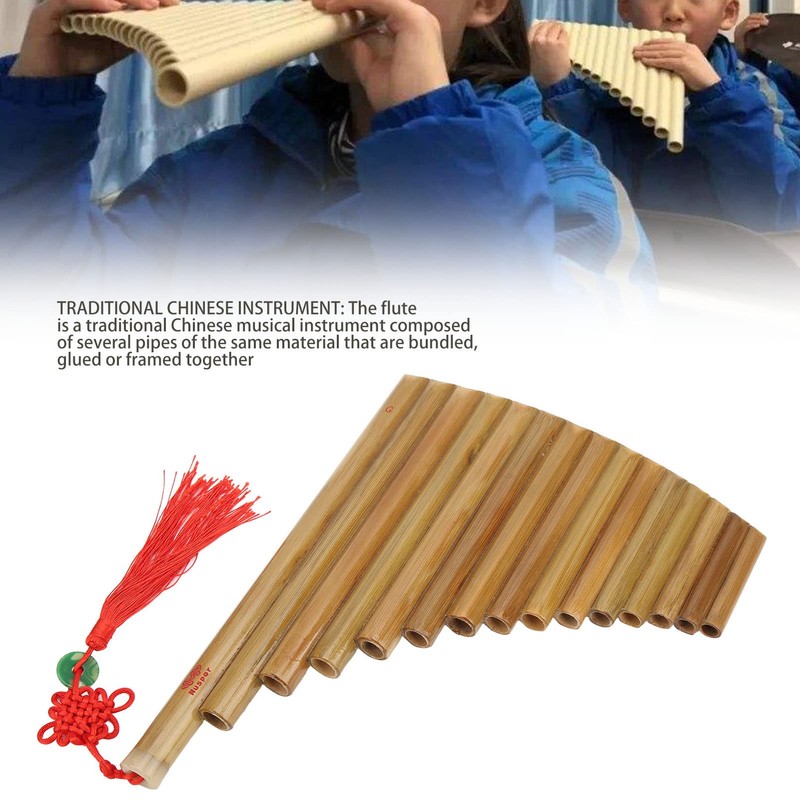 Pan pipe, easy to learn pan pipe, 15 whistles for