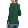 DEARCASE Women's Long Sleeve Open Front Knitted Cardigans Button Crew