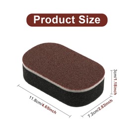 5 Pack Heavy‑Duty Magic Sponge Erasers, Dual‑Sided Scrub Sponges