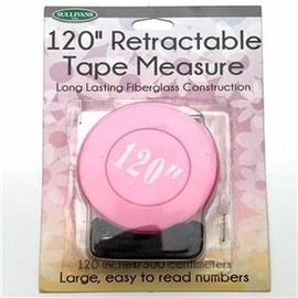 Sullivans 120" Pink Retractable Tape Measure