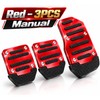 Non-Slip Aluminum Car Pedal Covers for Automatic & Manual Cars