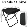 ZHABAYEN Portable Camping Stool, Foldable Outdoor Camping Foot Stool