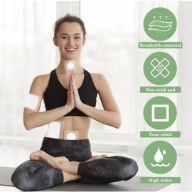 50 Pcs Castor Oil Patches for Belly Button, Stomach, Knee & Feet, Disposable Castor Oil Pack Wrap Highly Absorbent, Leak-Proof, Self-Adhesive, No Wash, Portable & Easy to Use