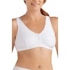 AMOENA Women's Frances Front-Closure Leisure Bra White Medium DD/E