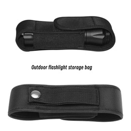 OTOTEC Flashlights Bag Flashlights Holster Nylon Flashlight Bag Accessories for Hiking Climbing Work Outdoor 19 x 5 cm