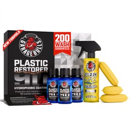 garage bulls Car Plastic Restorer & Hydrophobic Trim Ceramic Coating Kit Car Accessories Long Lasting Coating (3 Pack)
