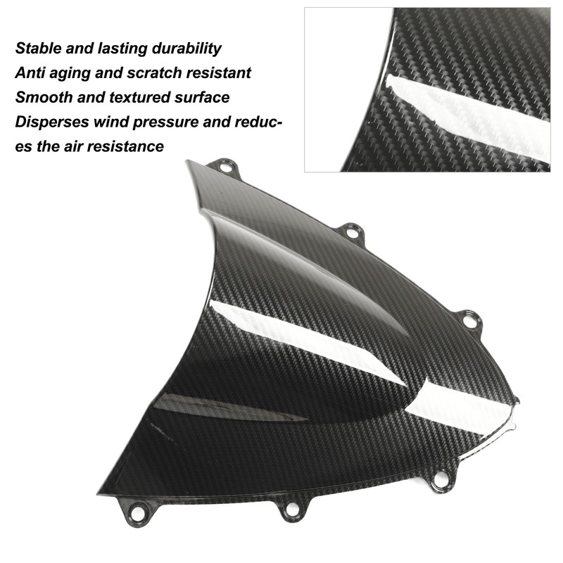 Motorcycle Front Windshield Carbon Fiber Style Replacement for CBR 1000RR