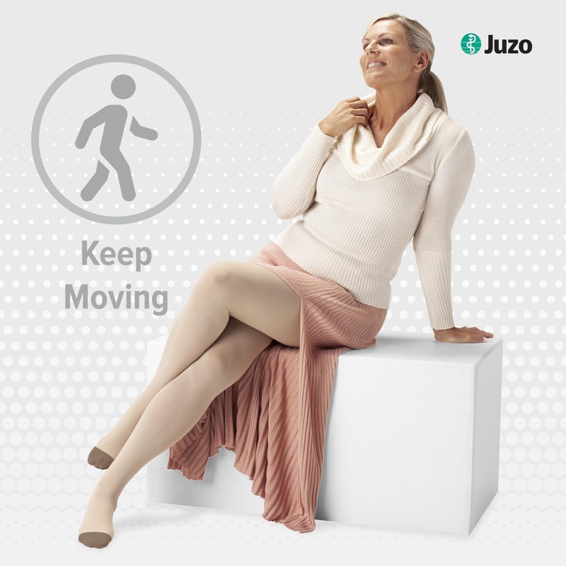 Juzo 2061 20-30mmhg Silver Open Toe Graduated Compression Thigh Highs