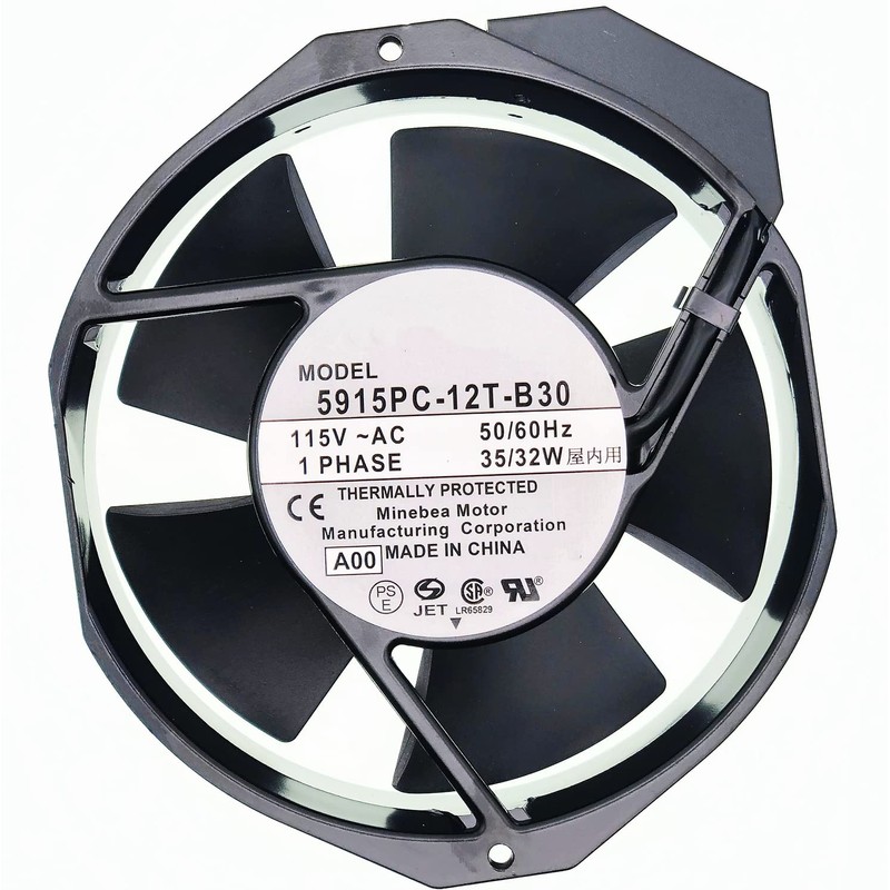 5915PC-12T-B30 115V Cooling Fan, 35/32W 172×150×38MM Metal high Temperature Resistant