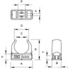 OBO Bettermann M32 Quick Clamp Black Pack of 50