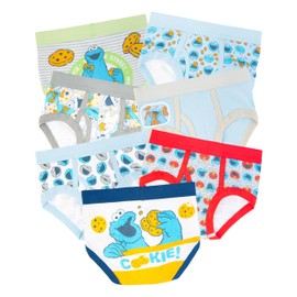 Sesame Street Boys' Underwear with Favorites Like Elmo, Big Bird in Sizes 18m, 2/3t, 4t, 7-Pack Cookie Monster