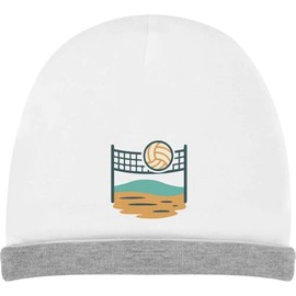 Azeeda 'Volleyball and Net' Kids Slouch Hat (KH00039479) White