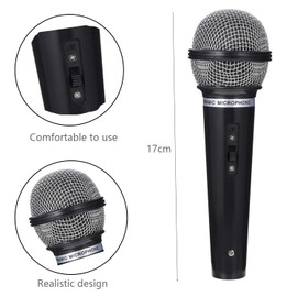 XNHIU Microphone Prop Microphone Model Simulated Microphone Pretend Toy Fake Karaoke Microphone for Performance Holiday Party