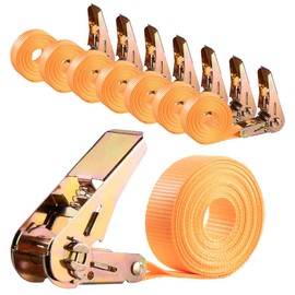 AGT Spanngurte Zurrgurte: 8er-Set 4-m-Spanngurte, Ratschen, 800 kg, DIN EN 12195-2-zertifiziert (Ladungs-Sicherungen, Ratschenzurrgurte)