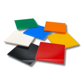 Opaque Acrylic Plexiglass Sheet – 1/8” (.125) Thick – Multiple Sizes & Colors – DIY, Crafts, Signage (White, 4" x 4")