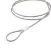 2 PCS Lock Cables for Bicycle, Double Loop Stainless Steel