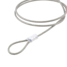 2 PCS Lock Cables for Bicycle, Double Loop Stainless Steel Tethers, Cycling Cable Locks