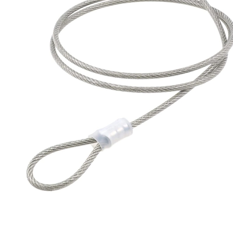 2 PCS Lock Cables for Bicycle, Double Loop Stainless Steel