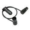 Alvin's Cables Rotatable Low Profile XLR 3 Pin Male to