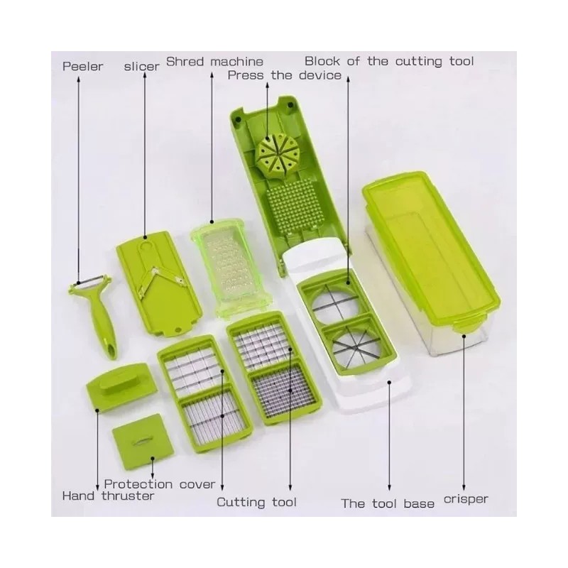 Blandar Cortador Rallador De Frutas Picador Verduras Manual Cocina