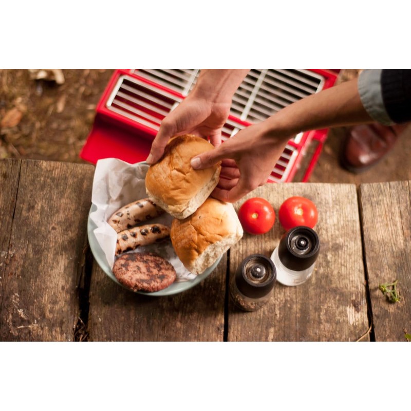 Suck UK Portable BBQ Grill - Stainless Steel Charcoal BBQ