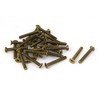 Sourcingmap M4 x 30mm Brass Bolts Machine Phillips Countersunk Screws