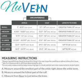 NuVein Medical Compression Stockings, 20-30 mmHg Support for Women & Men, Microfiber Knee Length, Open Toe, Black, Large