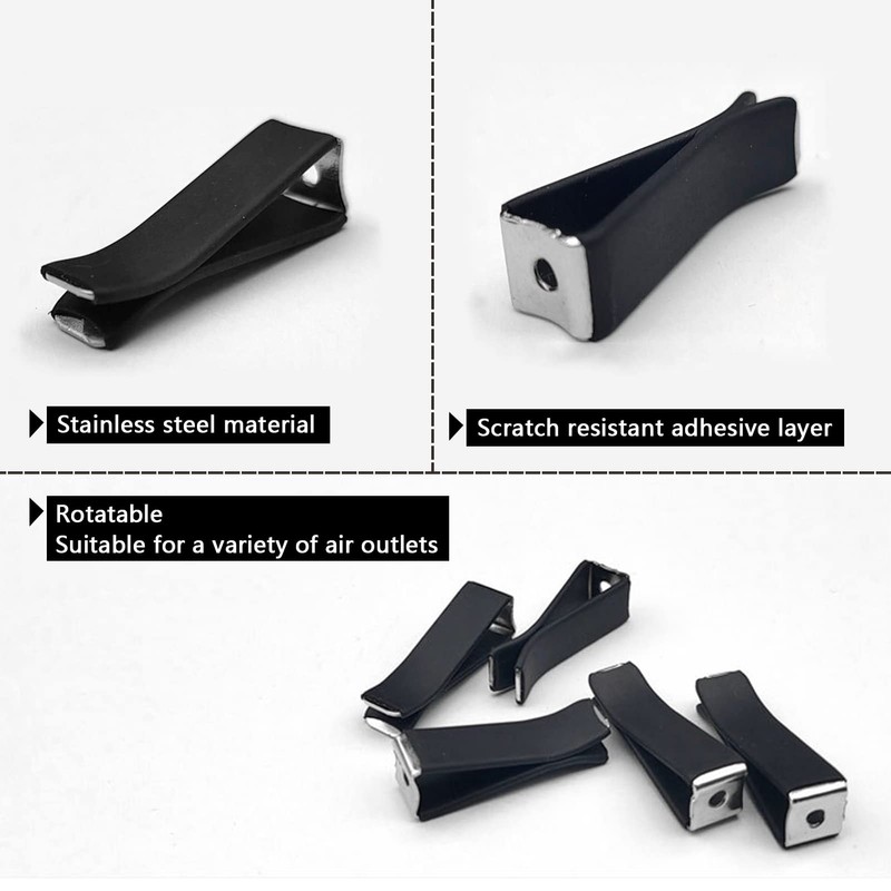 BetterJonny 100 Pieces Square Head Car Air Vent Clips, Decorative