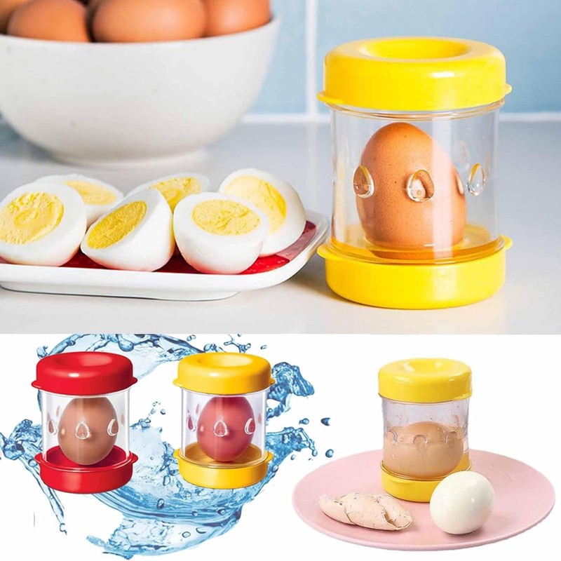 2pcs Boiled Egg Peeler Manually Boiled Egg Peeler, Egg Cracking