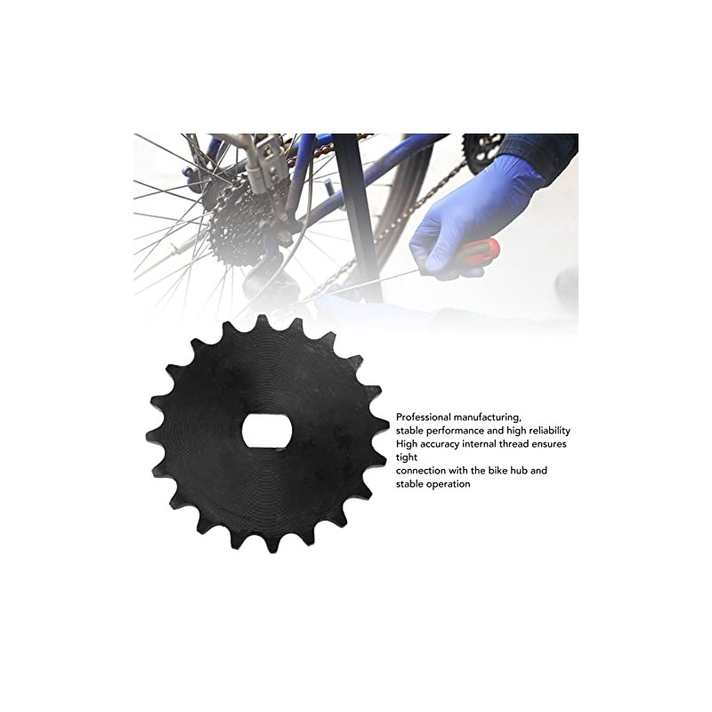 420 20-Tooth Sprocket, Highly Reliable Carbon Steel Chain Motor, 11-Tooth